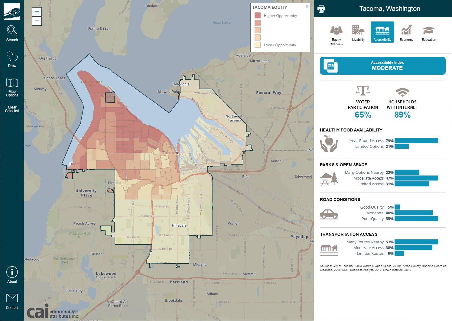 Tacoma Equity Map